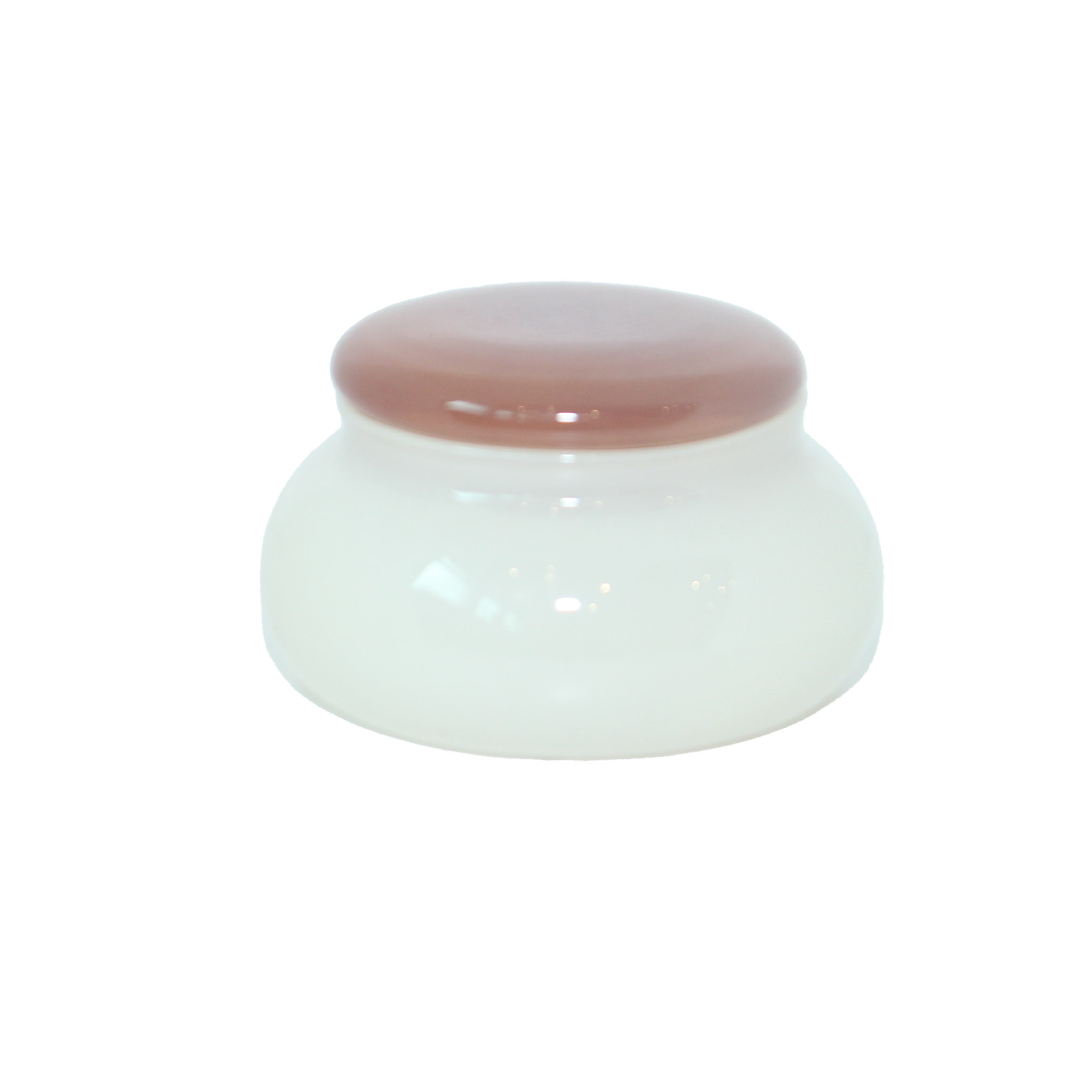 Jarrón de Vidrio Geman Naranja / Blanco