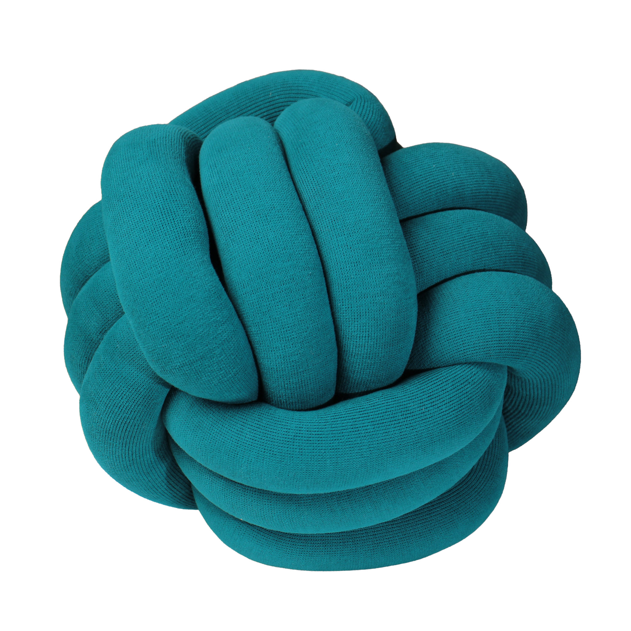 Cojín Knot Teal – Cuadrado