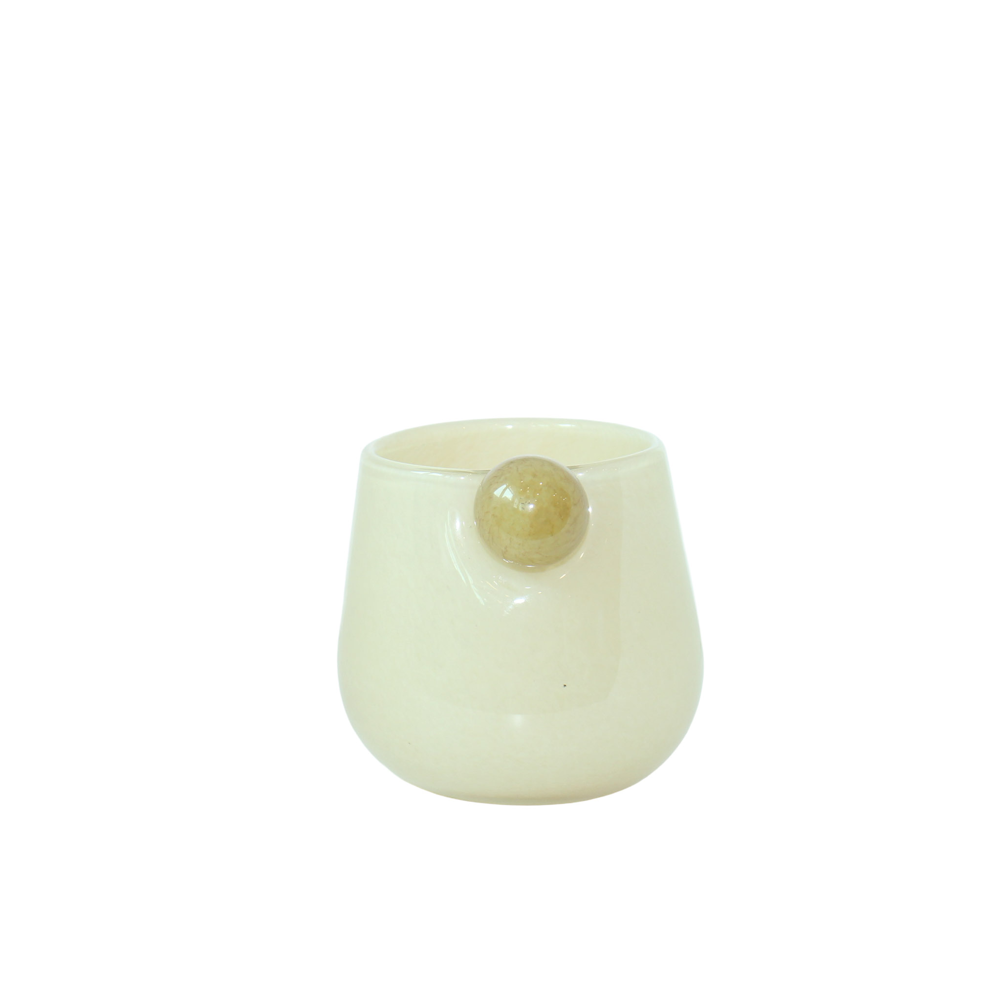 Jarrón de Vidrio Lipan Amarillo