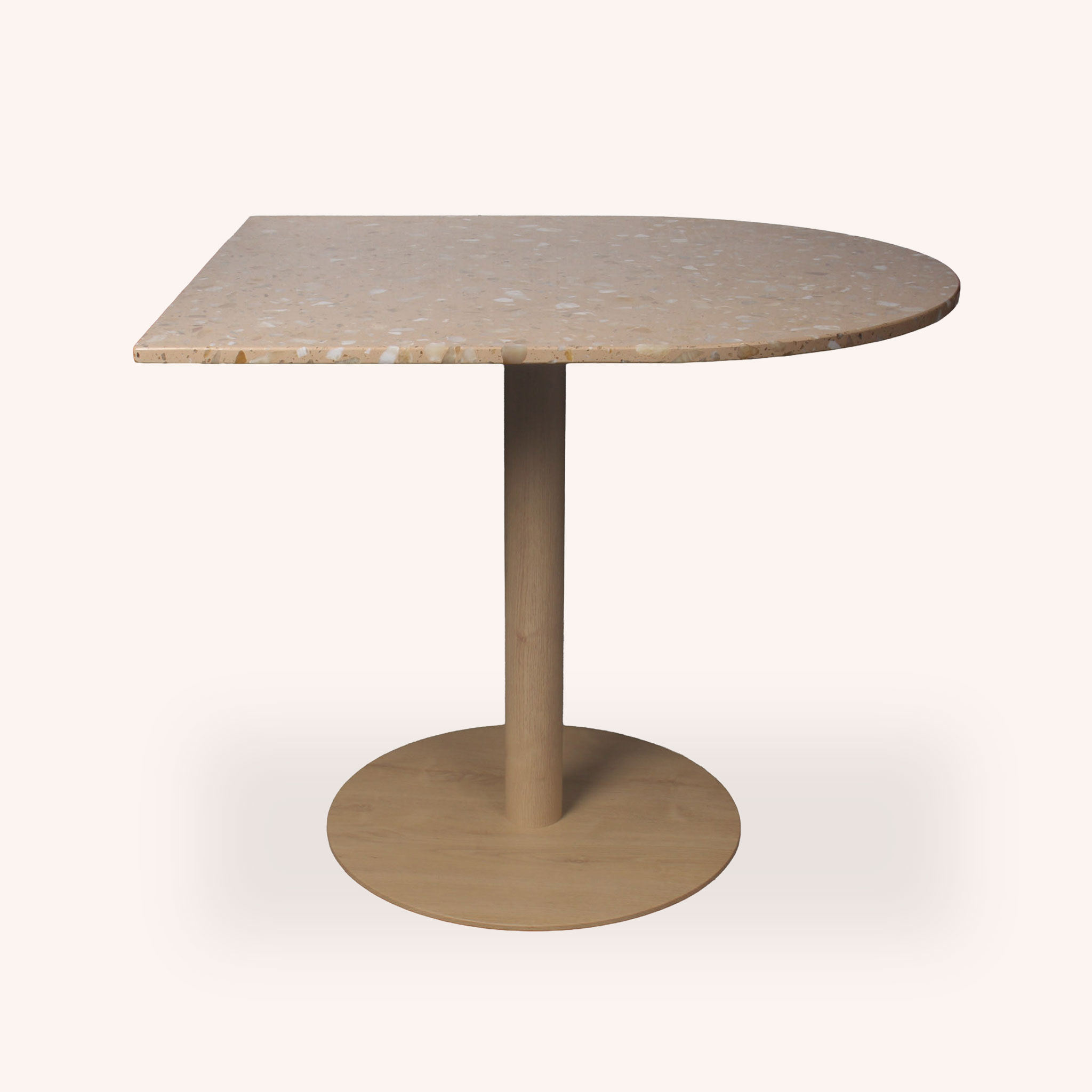 Mesa de Comedor Semi-Redondo Luna